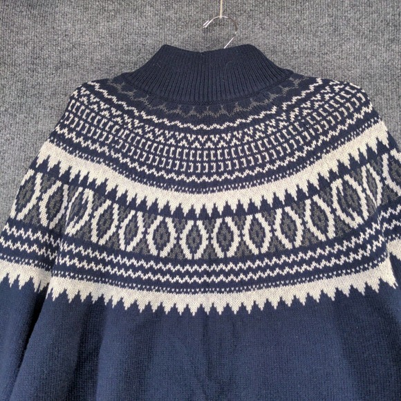 Goodfellow & Co. Men's Full Zip Knit Sweater Blue XL Fair Isle Cotton Blend - Picture 6 of 12